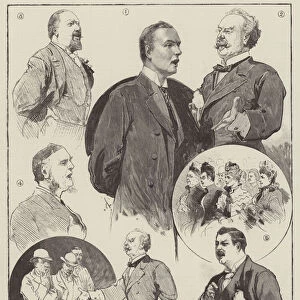 Sketches at the Brighton Election (engraving)