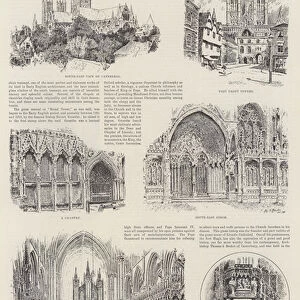 Sketches of Lincoln Cathedral (engraving)
