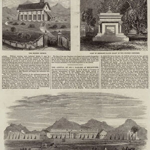 Sketches from Mhow, India (engraving)