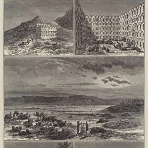 Sketches in the Ourghemma, Southern Tunis (engraving)