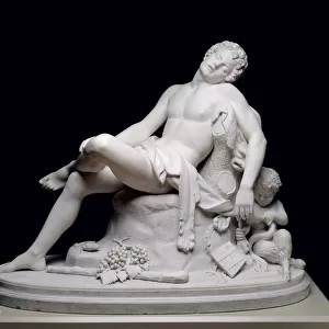 The Sleeping Faun, modeled 1864, carved c. 1870 (marble)