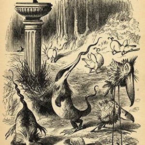 The Slithy Toves. Illustration by Sir John Tenniel, 1820-1914