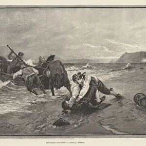 Smugglers surprised, a Critical Moment (engraving)