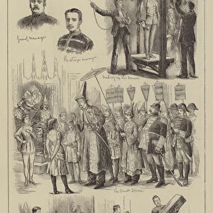 A Soldiers Pantomime at Woolwich (engraving)
