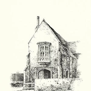 South Wraxall Manor House, Gatehouse (litho)