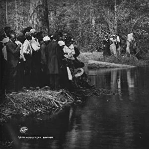 A Southern baptism, Aiken, 1900-06 (b / w photo)