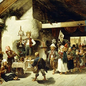 A Special Celebration, 1877 (oil on canvas)