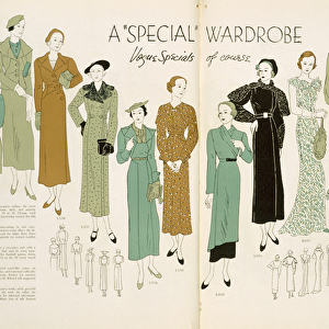 A Special Wardrobe, from a Vogue Pattern Book c. 1930 (colour litho)
