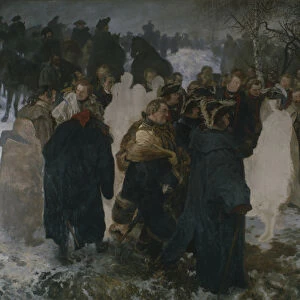 Speech before the Battle of Leuthen, 1858 (oil on canvas)