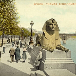 Sphinx, Thames Embankment, London (colour photo)