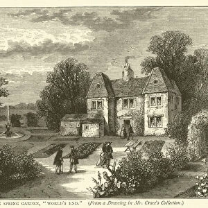 The Spring Garden, "Worlds End", from a drawing in Mr Craces collection (engraving)