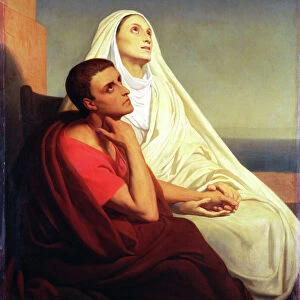 St. Augustine and his mother St. Monica, 1855 (oil on canvas)