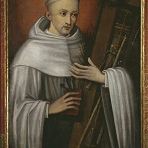St. Bernard of Clairvaux carrying the instruments of the Passion (oil on canvas)