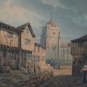 St. Clements Church, Hastings, 1800-65 (Watercolour)