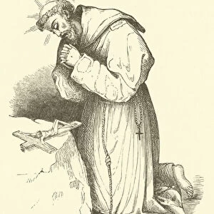 St Francis, Cigoli (engraving)