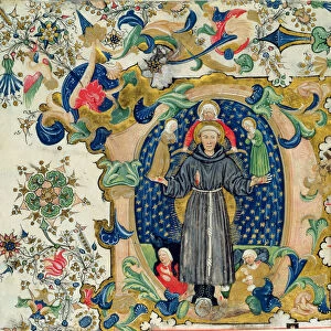 St. Francis in Glory surrounded by Chastity, Poverty and Obedience with Lust