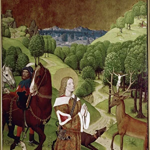 St Hubert conversion (oil on panel, 1485-1490)