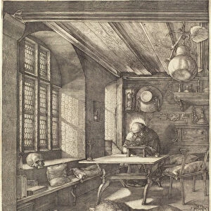 St. Jerome in his Study, 1514 (engraving)