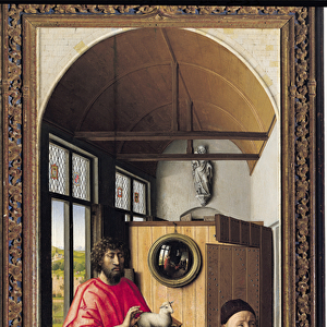 St. John the Baptist and the Donor, Heinrich Von Werl from the Werl Altarpiece, 1438