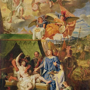St. Louis Curing the Sufferers of Scrofula (oil on canvas)