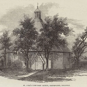 St Lukes Temporary Church, Camden-Road, Holloway (engraving)