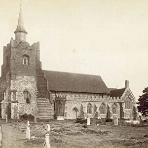 St Marys Church, Maldon, Essex (b / w photo)