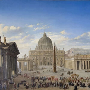 St. Peter s, Rome (oil on canvas)