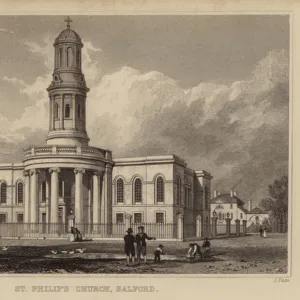 St Philips Church, Salford (engraving)