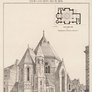 St Saviours Church, Oxford Street, for the deaf and dumb (engraving)