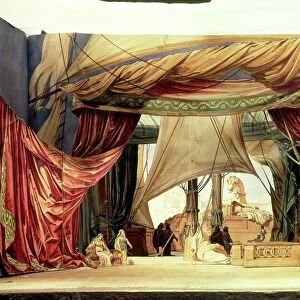 Stage model for the opera Tristan and Isolde by Richard Wagner (1813-83)
