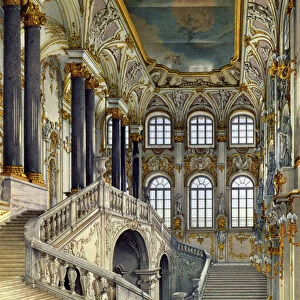 Staircase of the Winter Palace (w / c on paper)