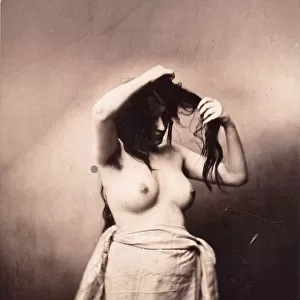 Standing Female Nude, c. 1855 (albumen print, mounted)