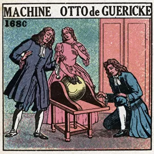 Static machines: the machine by Otto von Guericke (Otto de Guericke