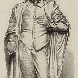 Statue of Harvey, the Discoverer of the Circulation of the Blood, by H Weekes, RA (engraving)