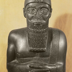 Statue of King Ishtup-Ilum, from Mari, Middle Euphrates (diorite)