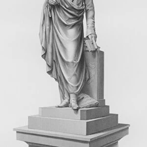 Statue of the Late Earl of Belfast, engraved by R A Artlett from the statue by P Mac Dowell, RA (engraving)