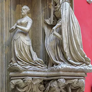Statue of Margaret III and Catherine of Alexandria, 14th century (sculpture)