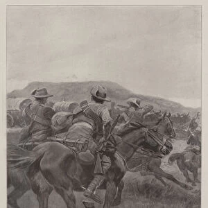 A Stern Chase and a Long One, Imperial Yeomanry cutting off the Rear of De Wets Convoy (engraving)