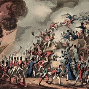 Storming of St. Sebastian, 31st August, 1813, engraved by Thomas Sutherland (b. c