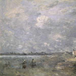 Stormy Weather, Pas de Calais, c. 1870 (oil on canvas)