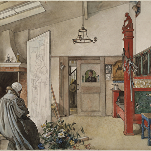 The Studio, from A Home series, c. 1895 (w / c on paper)