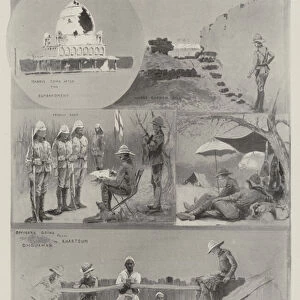 Our Success in the Soudan, Sketches at Omdurman (engraving)