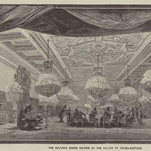 The Sultans Dining Saloon at the Palace of Dolma-Bagtche (engraving)