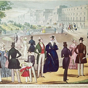 Summer Fashions for 1840 (colour engraving)