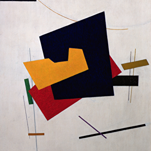 Suprematism, before 1916 (oil on canvas)