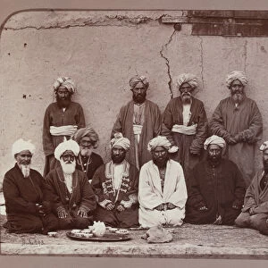 Surgeons and physicians of Kabul, 1879 (b / w photo)