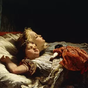 Sweet Slumber, (oil on canvas)