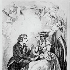 Syphilis, The Two Faces of Love, 1851 (engraving)