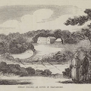 Syrian College at Cotym in Travancore (engraving)