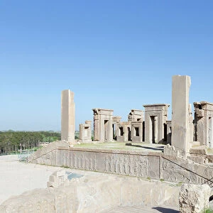 The Tachara palace or private residence of Darius in Persepolis, Iran (photo)
